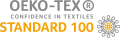 Produkt certyfikowany według Standard 100 by Oeko-Tex
