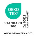 Produkty certyfikowane wg Standard 100 by Oeko-Tex kl.I – bezpieczne dla niemowląt i dzieci do lat 3